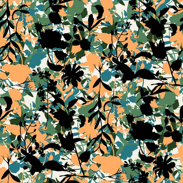 Trendmønstre Tekstilsommer Vinter Sammenhengende Gjentakelsesmønster Uendelig Farget Leopard Blomster Sebramønster – stockfoto