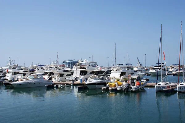 Yachts Boats Pier Seaport — Stock Photo, Image