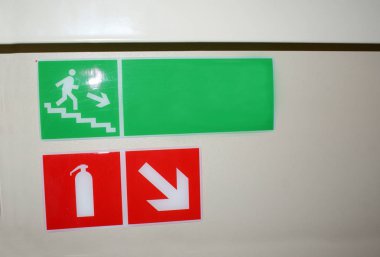 Odadaki işaretler ve endeksler.