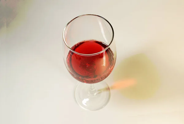 Glass Red Wine Drink — Stock Photo, Image