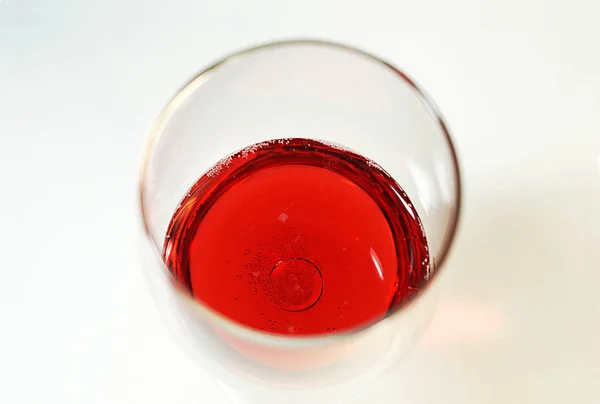 Copo Vinho Tinto Uma Bebida — Fotografia de Stock