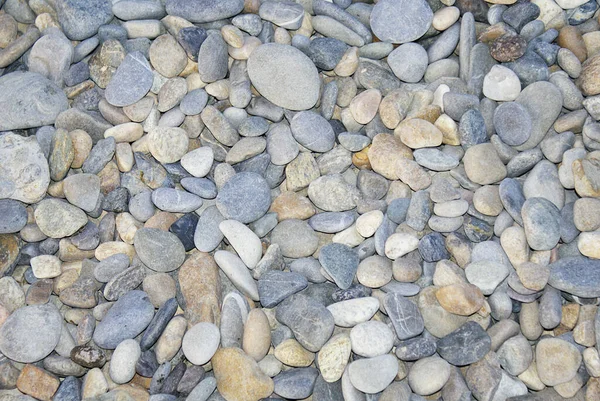 Pedras Junto Mar Seixos Praia Costa Marítima — Fotografia de Stock