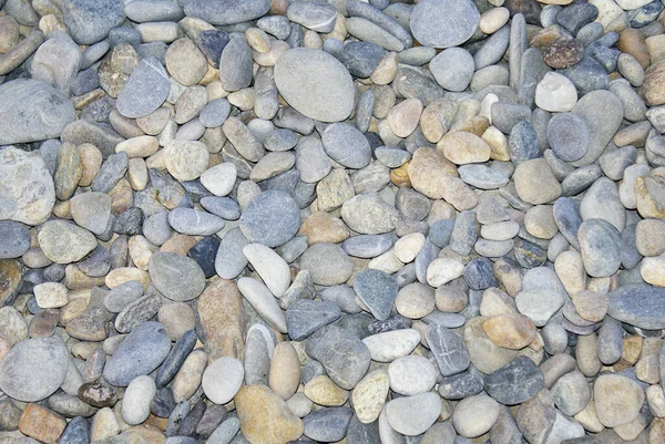 Stenen Aan Zee Kiezels Het Strand Zeekust — Stockfoto