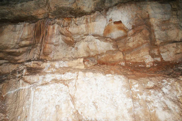 Cave Stalactites Stalagmites Underground Cave Rocks — Stock Photo, Image