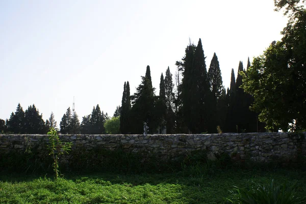 Stone Fence Decorative Stone Fence — Stock Photo, Image