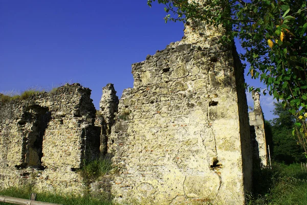 Antiguas Ruinas Castillo Ruinas Edificio Medieval Vista — Foto de Stock