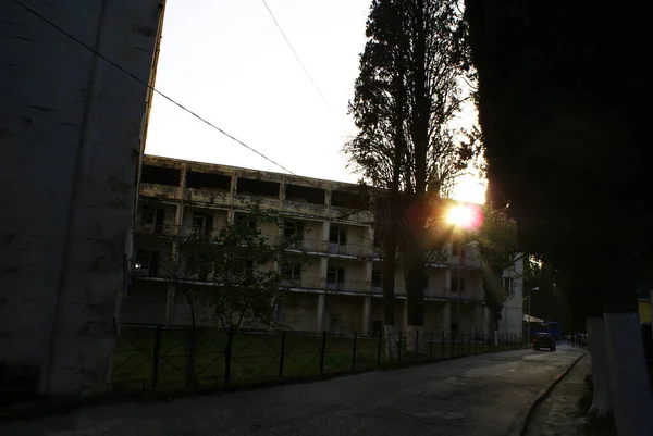 Edificio Rovina Abbandonato Rovine Vista — Foto Stock