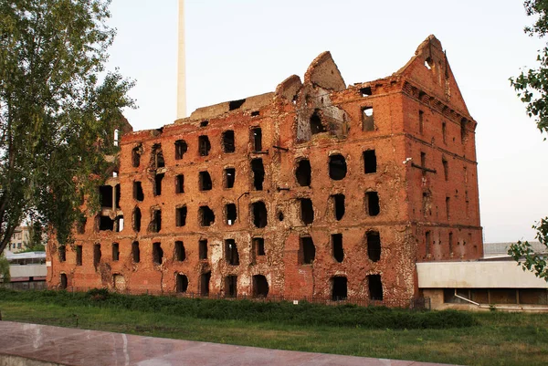 Edificio Arruinado Abandonado Ruinas Vista — Foto de Stock