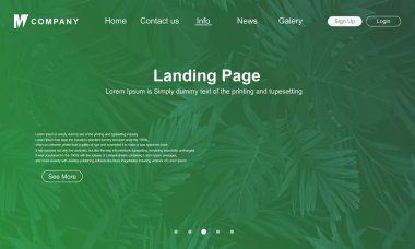 Yeşil Doğa Web sitesi tasarımı