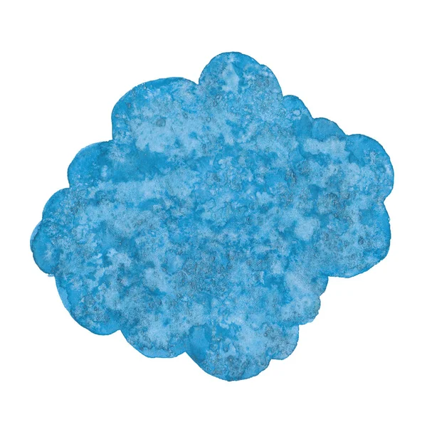 Tle Niebieski Chmura Akwarela Tekstury Soli — Zdjęcie stockowe
