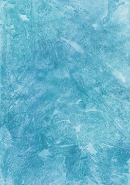 Açık mavi suluboya renkli buruşuk Kağıt veya kumaş dokusu ile
