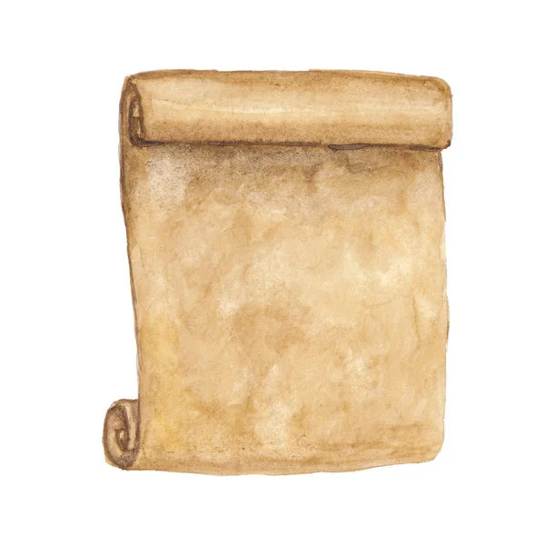 Акварельний Чистий Аркуш Старовинного Паперу Текстурою — стокове фото