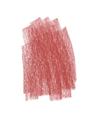 Beyaz bir arka plan üzerine pastel kırmızı-kahverengi inme