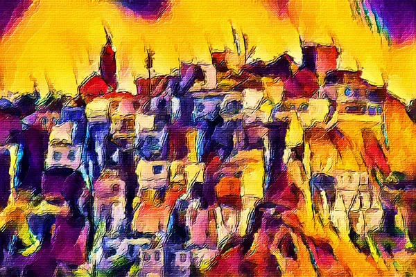 Yunanistan 'daki dağ köyü güçlü bir akvaryum dijital sanat eserleri boyuyor