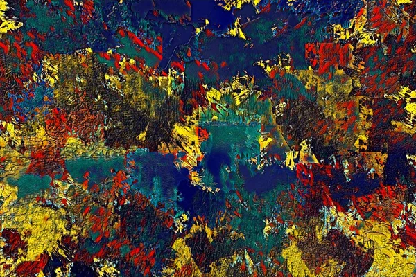 Renkli soyut dijital sanat eserleri