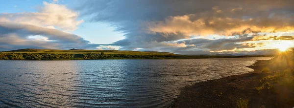 Panorama Van Zonsondergang North River Pike Rivier Het Natuurpark Van — Stockfoto