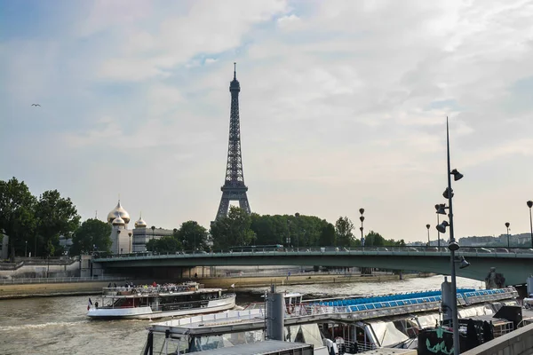 Tour Eiffel Paris Capitale France Début Été — Photo