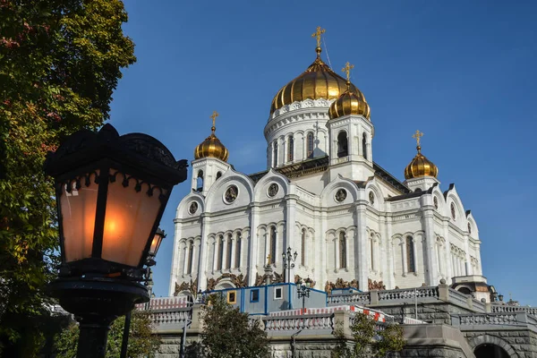 Katedra Chrystusa Zbawiciela Główny Kościół Prawosławny Stolicy Rosji — Zdjęcie stockowe