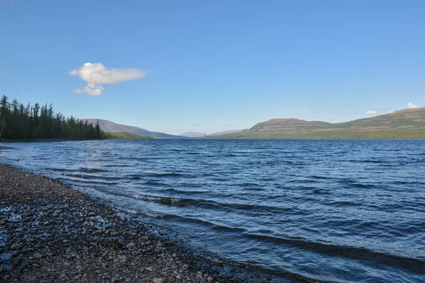 Horské Jezero Náhorní Plošiny Putorana Letní Vodní Krajina Východní Sibiře — Stock fotografie