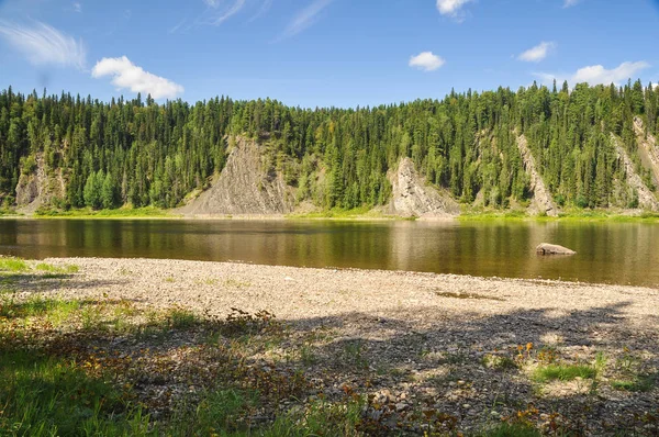 Unesco Object Maagdelijke Komiwouden Nationaal Park Joegyd Zomer Water Landschap — Stockfoto