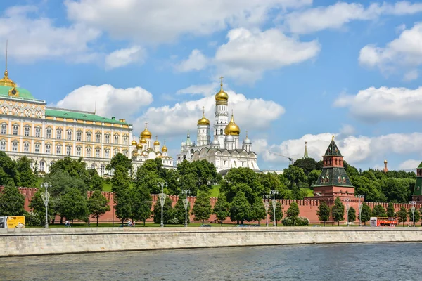 stock image The Moscow Kremlin and the waterfront. Center of the Russian capital.