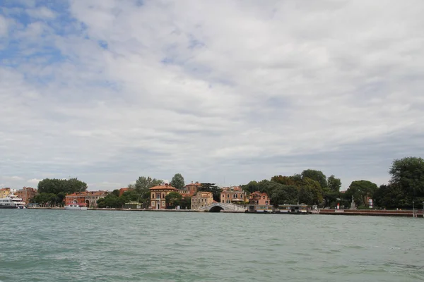 Venice View Side Lagoon Water Landscapes Venice Sea Marinas Boats — Stock Photo, Image