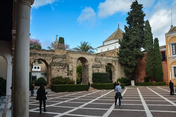 Seville Alcazar Palace Spanish Kings Andalusia Spain — 图库照片