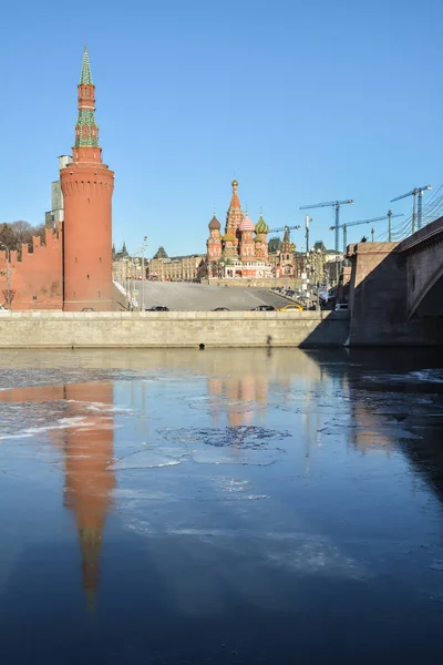 Moscow Kremlin Waterfront Center Russian Capital — Stock Photo, Image