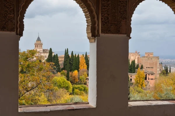Hösten Granada Alhambra Unesco Världsarvet Andalusien Spanien — Stockfoto