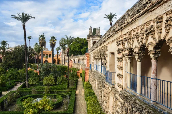 Sevilla Alcázar Palacio Los Reyes Españoles Andalucía España — Foto de Stock