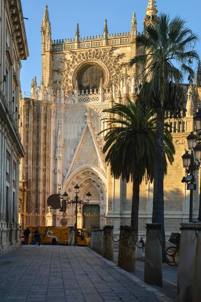 塞维利亚大教堂 塞维利亚大教堂 圣马拉德拉塞德大教堂 西班牙安达卢西亚 欧洲最大的哥特式大教堂 — 图库照片