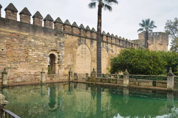 Alcazar Kristna Kungar Cordoba Medeltida Fästning Som Ligger Det Historiska — Stockfoto