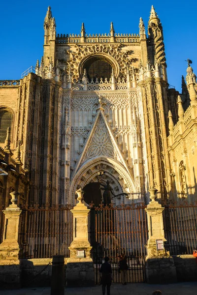 セビリア大聖堂 カテドラル セビージャ カテドラル Sede アンダルシア スペイン ヨーロッパで最大のゴシック様式の大聖堂 — ストック写真