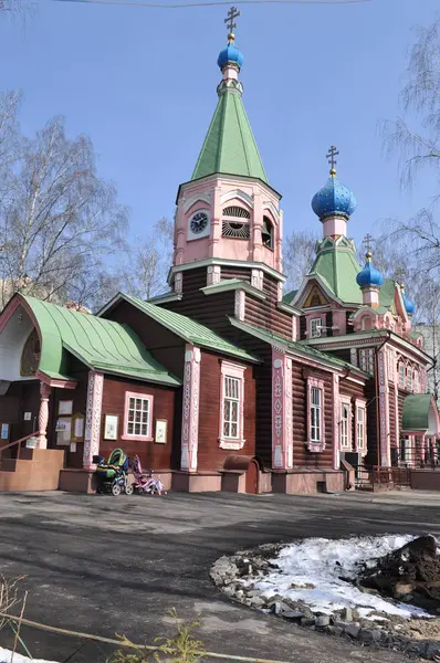 Kostel Trinity Dřevěný Kostel Lyubertsy Moscow Region Rusko — Stock fotografie