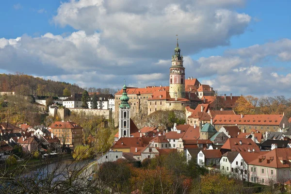 Cesky Krumlov Een Unesco World Heritage Site Architecturale Middeleeuwse Gezicht — Stockfoto