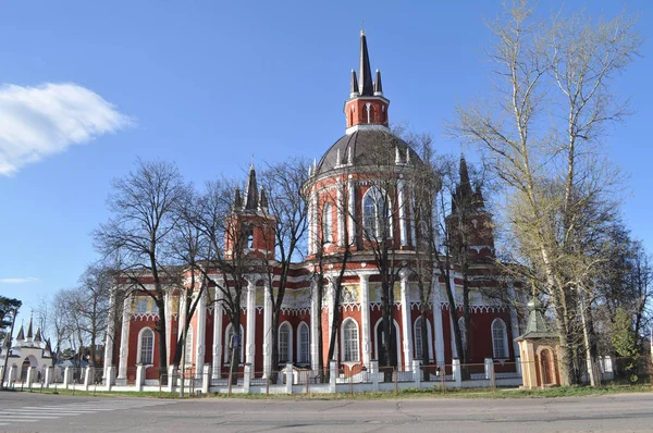 Die Kirche Des Heiligen Nikolaus Des Wundertäters Dorf Tsarevo Puschkin — Stockfoto