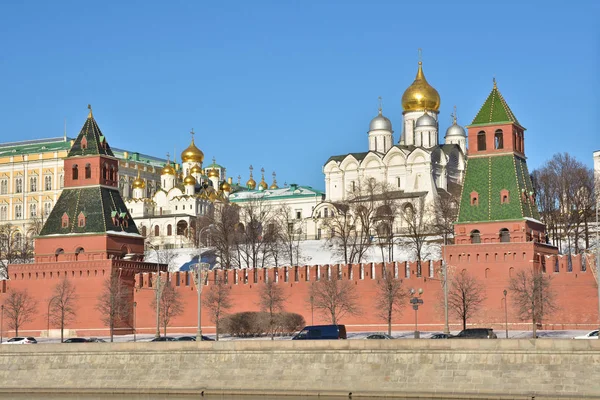 Katedr Kremla Styl Architektoniczny Centrum Stolicy Rosji — Zdjęcie stockowe