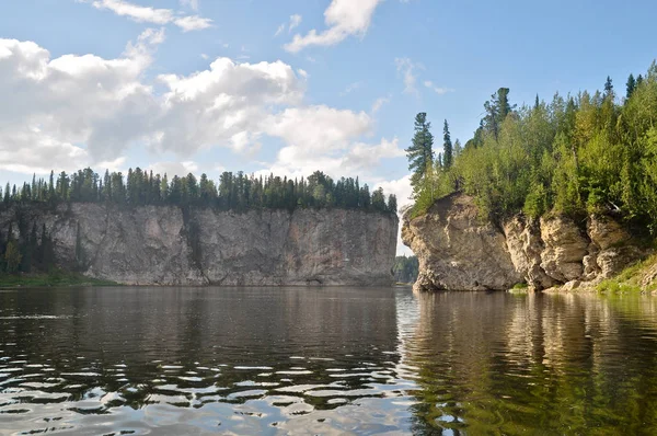 Rocks River Schugor Komi Republic National Park Yugid Northern Urals — Stock Photo, Image