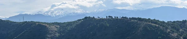 Bergen Sierra Nevada Närheten Granada Panorama Över Bergen Södra Spanien — Stockfoto