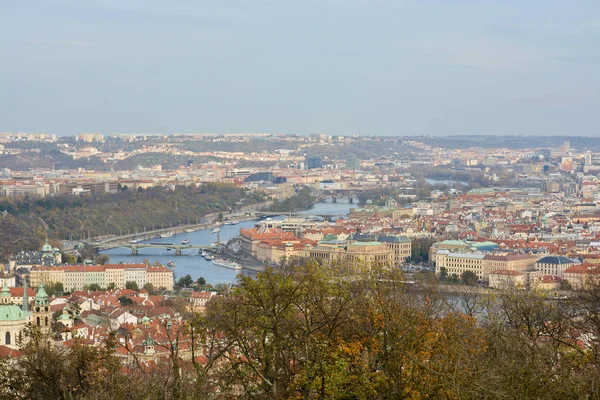 Panorama Prague View Capital Czech Republic Observation Platform Vltava River — Stock Photo, Image