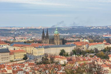 Prague Castle UNESCO dünya miras listesi var. Çek Cumhuriyeti Ulusal Tapınak.