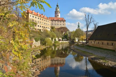 Çek Krumlov kalede. Unesco Dünya Mirası. Çekçe