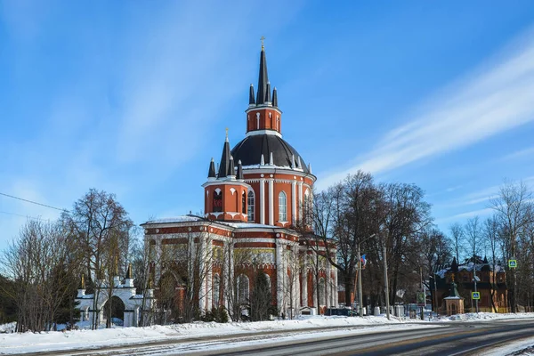 Rural Kerk Winter Voorsteden Kerk Van Nicholas Het Dorp Van — Stockfoto