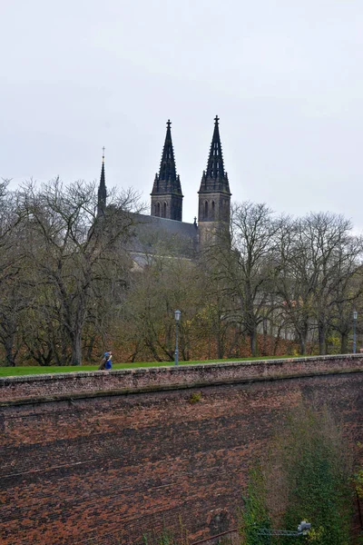 聖人聖堂ピーターとポール ヴィシェフラッド, プラハ. — ストック写真