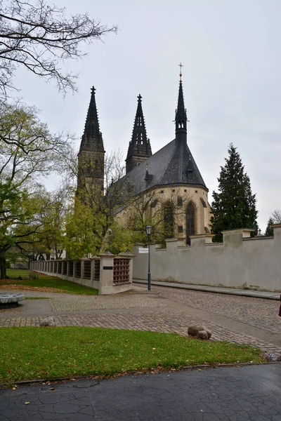 Baziliky svatých Petra a Pavla v Vyšehrad, Praha. — Stock fotografie