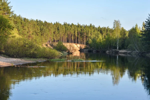 Spring River in het Nationaal Park "Meshersky", Ryazan region. — Stockfoto