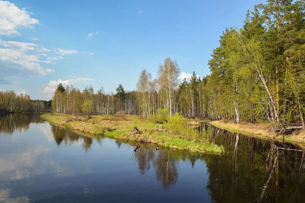 Spring river in the national Park "Meshersky", Ryazan region. — Stock Photo, Image