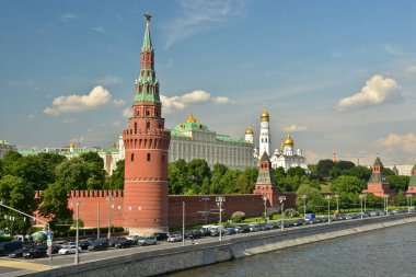 Moskova Kremlin bir yaz gününde.
