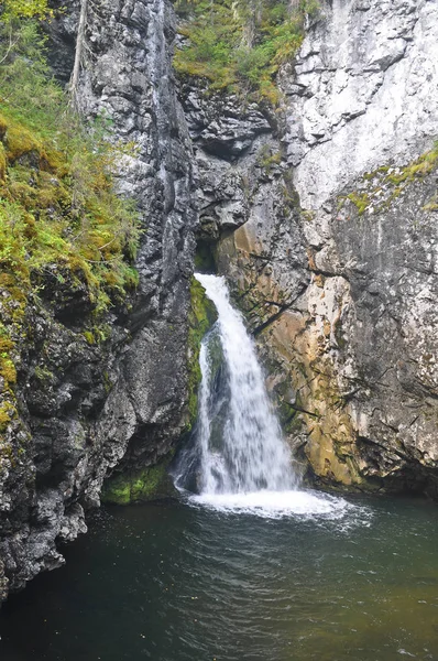 Cascade dans le parc national Yugyd VA . — Photo