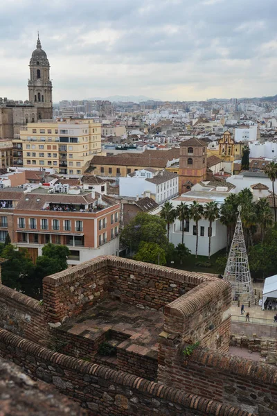 Staden Malaga från ovan. — Stockfoto